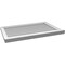 Ekena Millwork Vertical Surface Mount PVC Gable Vent w/ 2"W x 2"H , Brickmould Sill Frame, 34"W x 22"H GVPVE34X2203SN - alternate 2